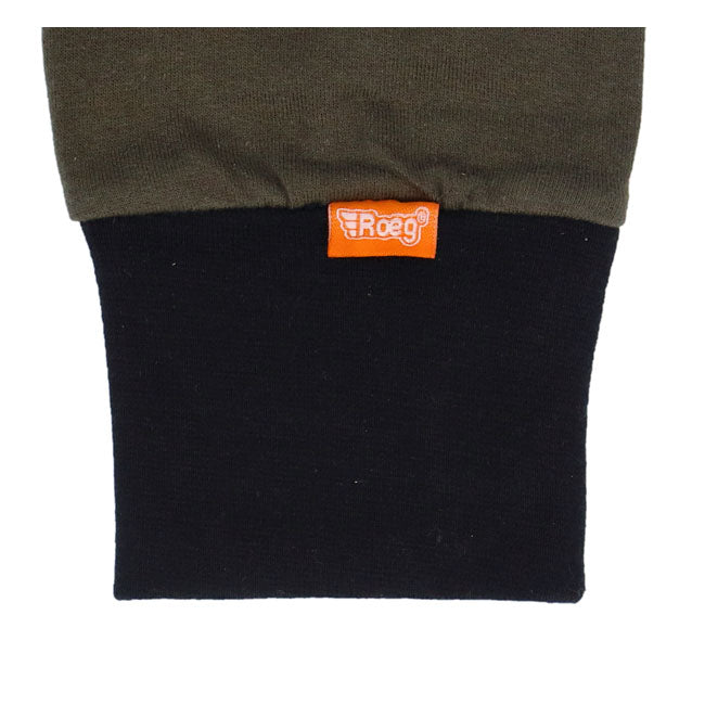 Roeg Shawn stripe sweatshirt army/black