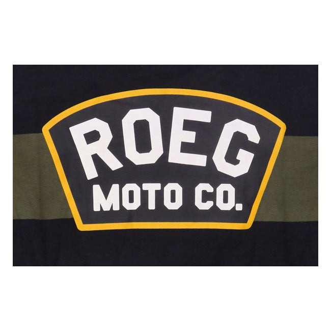 Roeg Shawn stripe sweatshirt army/black