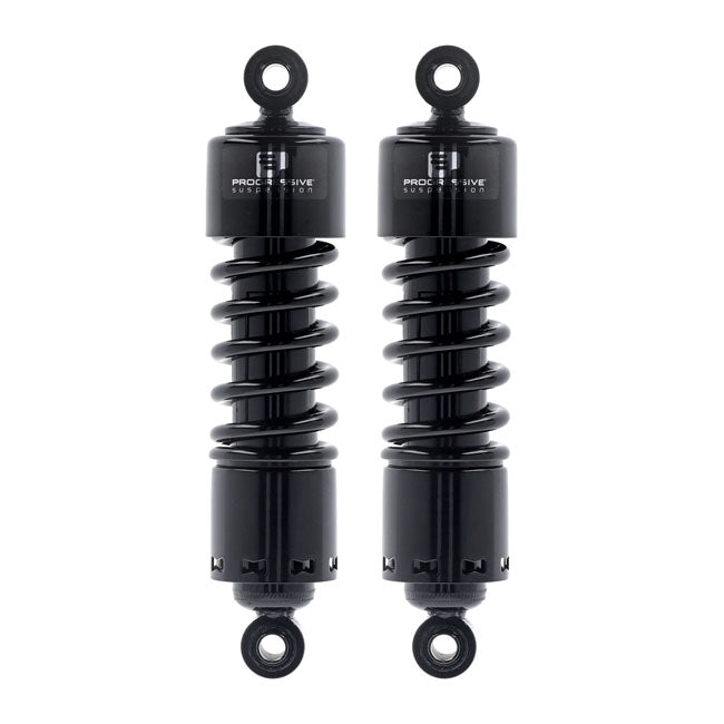PS, 412 series shock set. 11". STD Duty. Black — 91-17 Dyna (Excl. 99-03 FXDX) (NU)