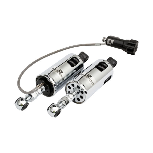 PS, 422 series shocks. STD to -2". Heavy Duty. RAP. Chrome — 89-99 Softail (NU)