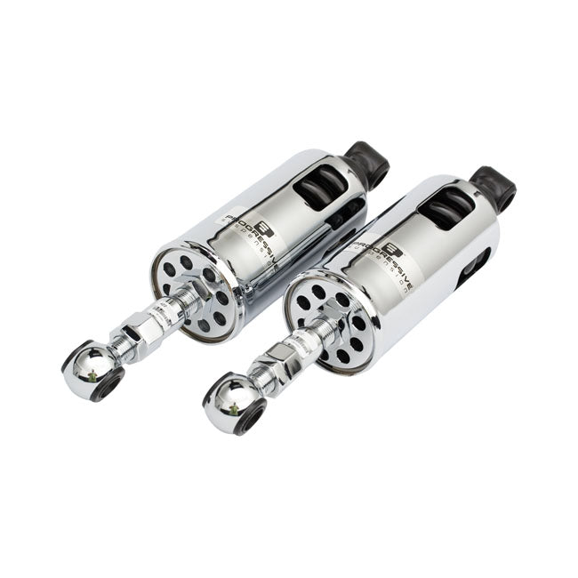PS, 422 series shocks. STD to -2". STD Duty. Chrome — 89-99 Softail (NU)