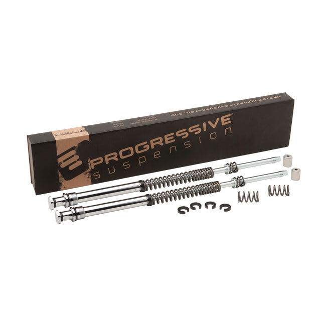PS, symmetrical fork monotube cartridge kit. Std. height — 12-15 XL1200C; 07-15 XL1200L; 05-06 XL883L; 11-15 XL883L (NU)