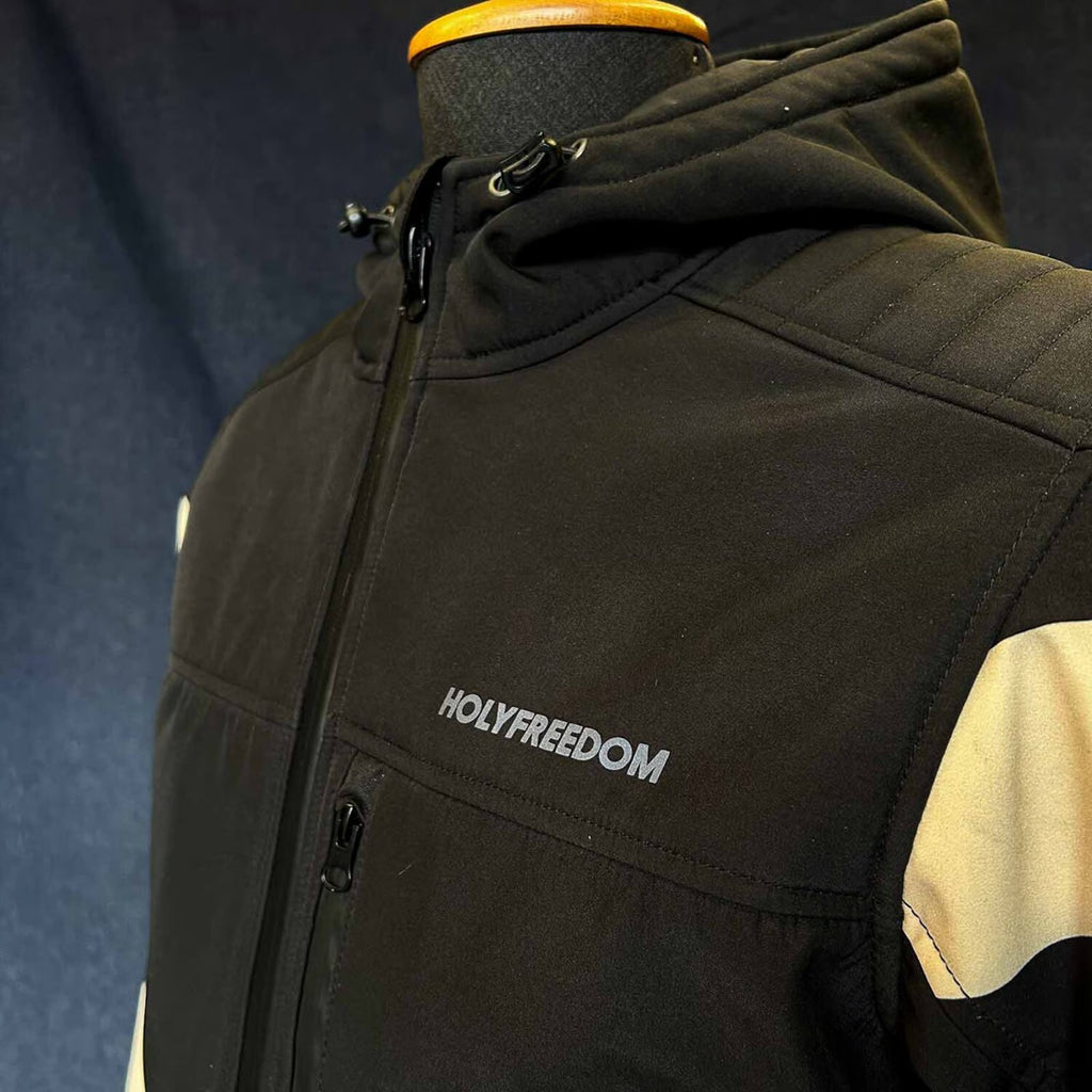 Holy Freedom Prison Softshell jacket white/black