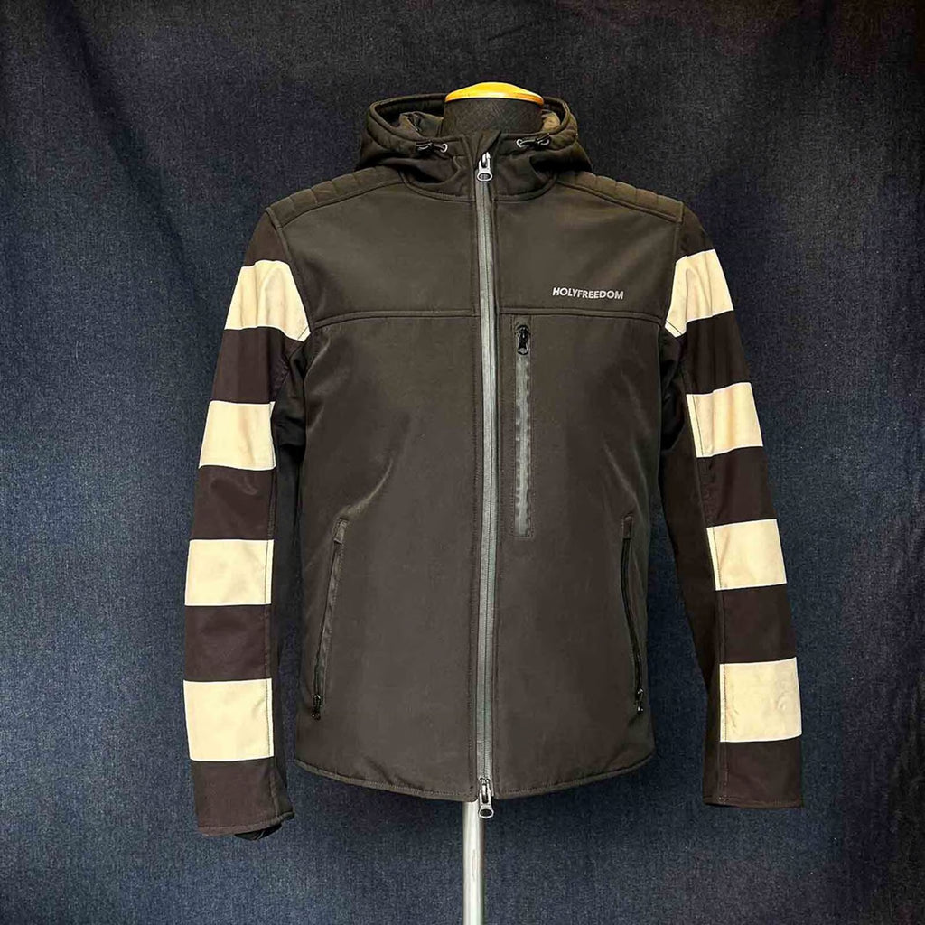 Holy Freedom Prison Softshell jacket white/black