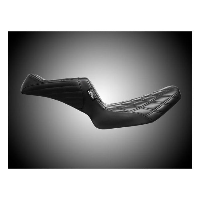 LePera, TailWhip 2-up seat. Double Diamond. Black — 82-94 FXR (NU)