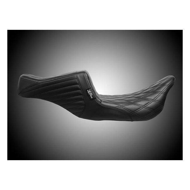 LePera, TailWhip 2-up seat. Double diamond, black — Touring: 08-25 Touring (excl. 23-25 FLTRXSE; 24-25 FLTRXSTSE; 23-25 FLHXSE; 24-25 FLHX; 2025 FLHXU; 24-25 FLTRX; 2025 FLTRXRRSE; all Trikes)