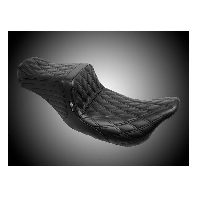 LePera, TailWhip 2-up seat. Double diamond, black — Touring: 08-25 Touring (excl. 23-25 FLTRXSE; 24-25 FLTRXSTSE; 23-25 FLHXSE; 24-25 FLHX; 2025 FLHXU; 24-25 FLTRX; 2025 FLTRXRRSE; all Trikes)