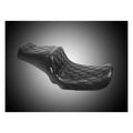 LePera, TailWhip 2-up seat. Double Diamond. Black — 96-03 Dyna (Excl. FXDWG) (NU)