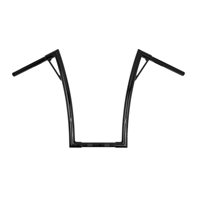 Burly, 1-1/4" Louie bar, 19" rise. Black