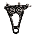 PM, 4-piston one-piece caliper/bracket, rear. Black CC — 18-25 Softail