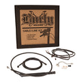 Burly, cable/line kit. For 13" Bagger bars. Black