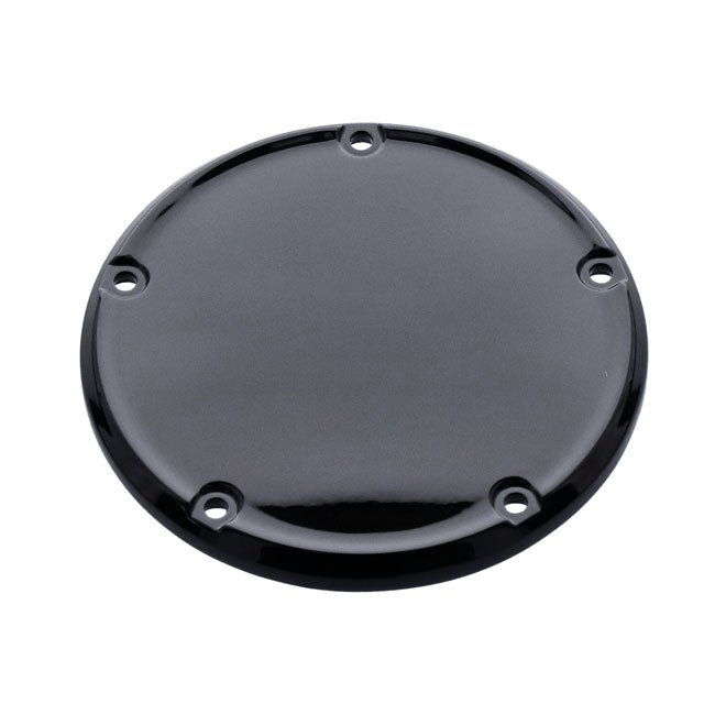 Derby cover, smooth domed. Black — 19-25 Softail; 2018 Softail FLSB Sport Glide; Other 2018 Softails custom equipped with a narrow profile outer primary cover