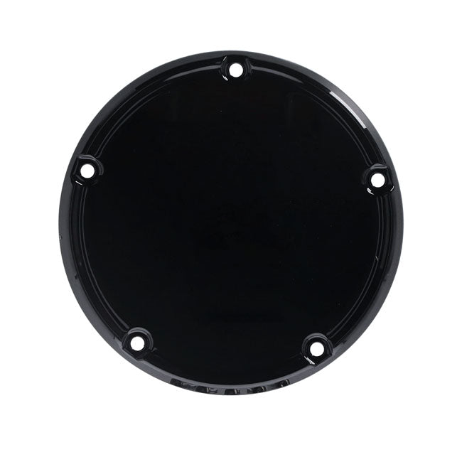 Derby cover, smooth domed. Black — 19-25 Softail; 2018 Softail FLSB Sport Glide; Other 2018 Softails custom equipped with a narrow profile outer primary cover