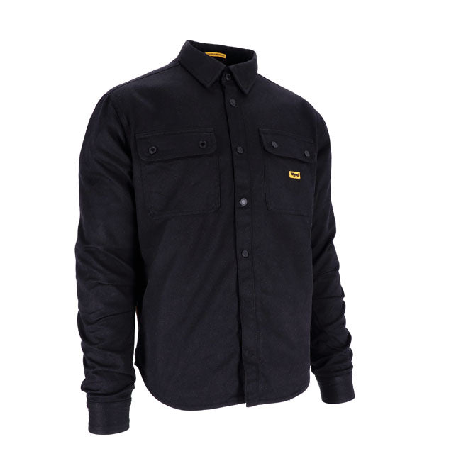 Roeg Chris wax overshirt black