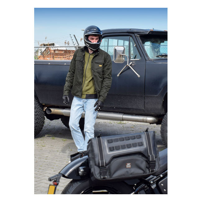 Roeg Chris wax overshirt army