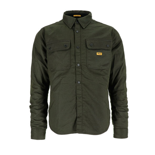 Roeg Chris wax overshirt army