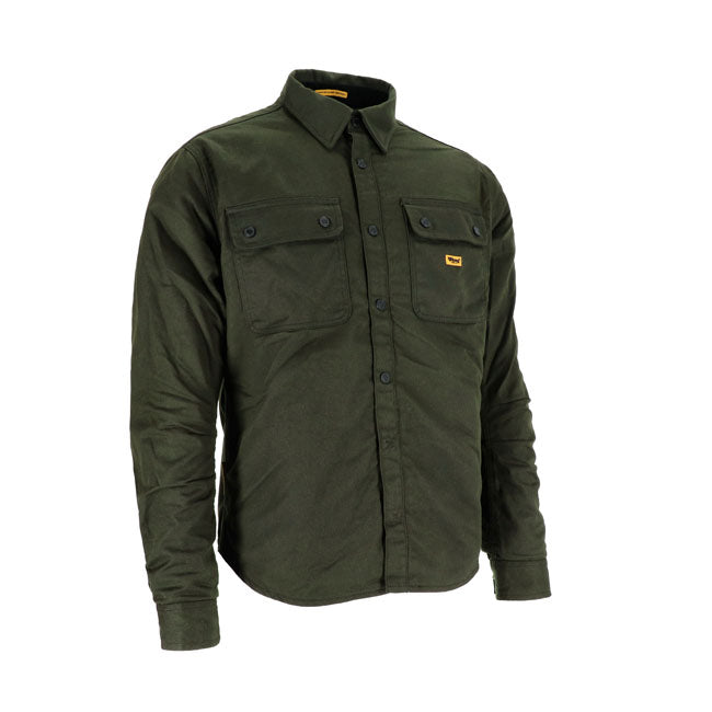 Roeg Chris wax overshirt army