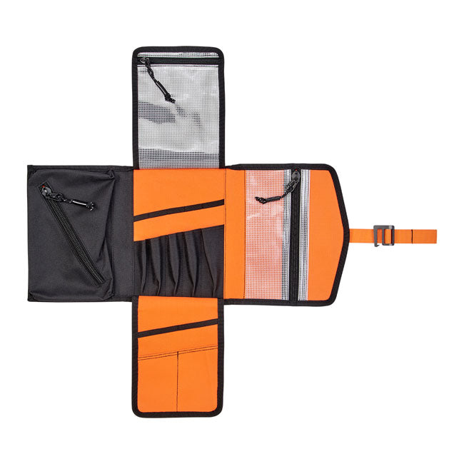Biltwell, Exfil-0 2.0 tool roll. Black/orange