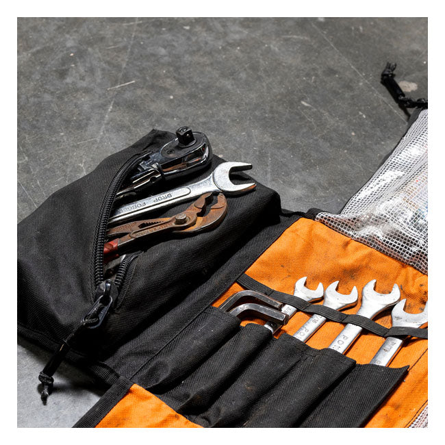 Biltwell, Exfil-0 2.0 tool roll. Black/orange