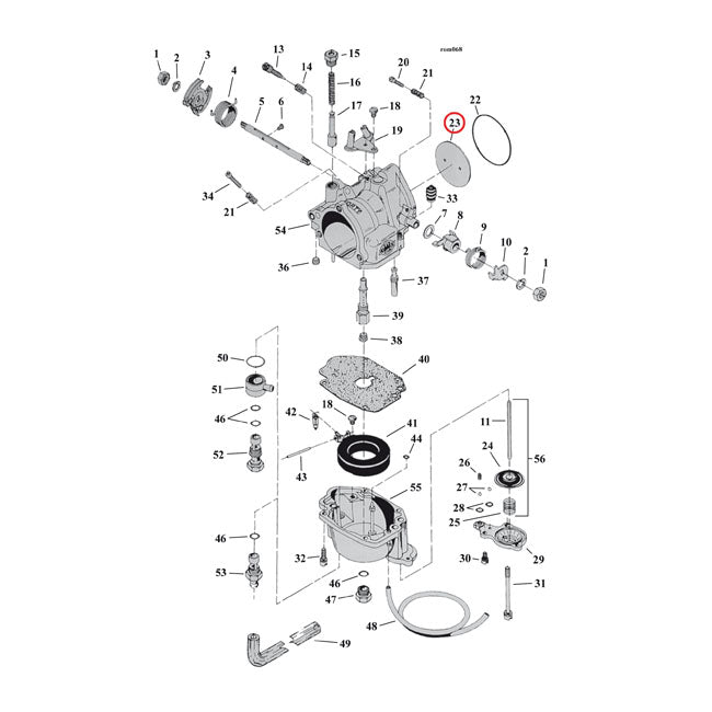 S&S, throttle plate, B/E carbs