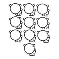 S&S, gasket air cleaner backplate. Super E/G