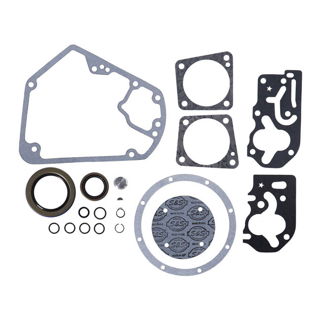 S&S, lower end gasket & seal kit. 4-1/8" V-series engines