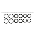 S&S, pushrod cover seal kit. Rubber