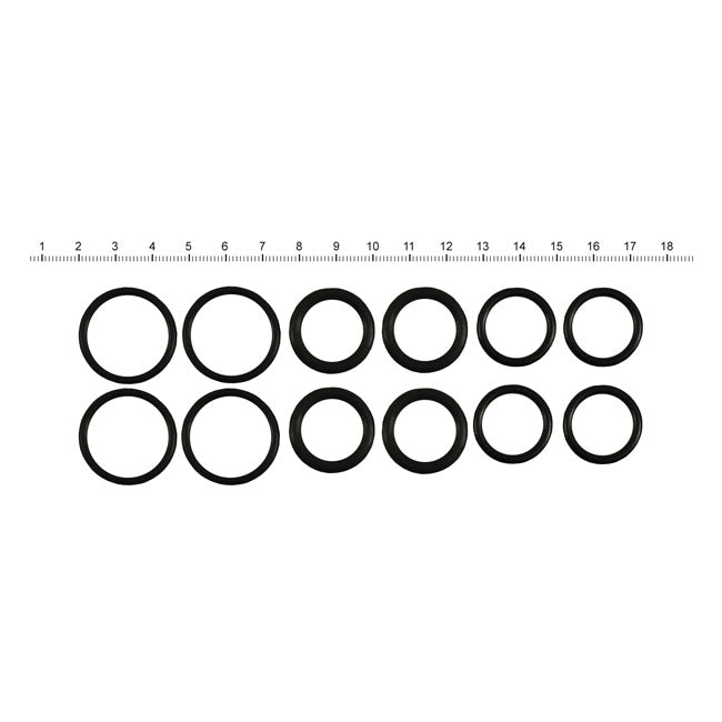 S&S, pushrod cover seal kit. Rubber