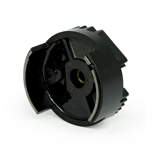 Solid-state 12-v voltage finned regulator. Black