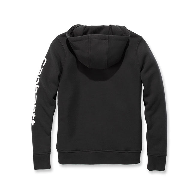 Carhartt Logo Sleeve female hoodie black