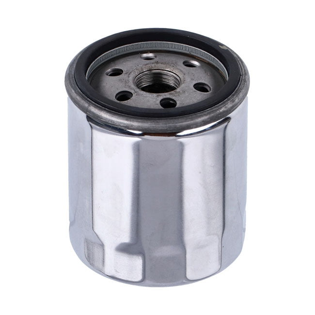 Athena, spin-on oil filter. Chrome — 1999 Softail; 99-17 Twin Cam (NU)