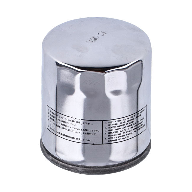 Athena, spin-on oil filter. Chrome — 1999 Softail; 99-17 Twin Cam (NU)