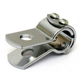 3-piece clamp 7/8" (22mm). Chrome steel