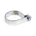 Paughco, Muffler P-clamp 3" chrome — 58-84 FL with stock muffler; Universal use