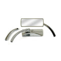 Custom rectangular mirror. Chrome