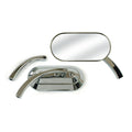 Custom oval mirror. Chrome