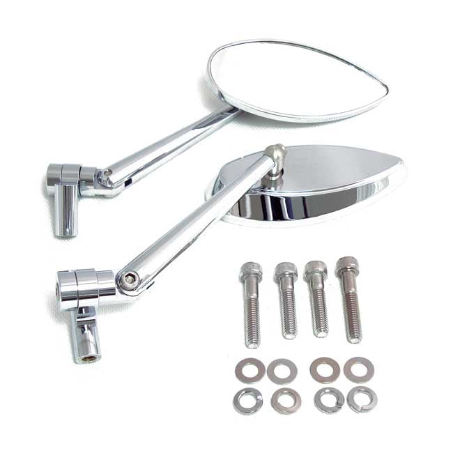Deepcut mirror set — ADAPTER MAY BE REQUIRED: 544043 (HON/SUZ/KAW) OR 544044 / 508896 FOR YAMAHA