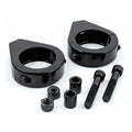 Smooth edge fork mount clamp kit. 39mm. Black