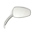 Slipstream mirror set. curved stem, chrome