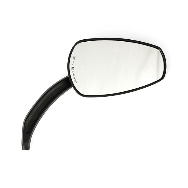 Slipstream mirror set. curved stem, black