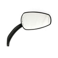 Slipstream mirror set. curved stem, black