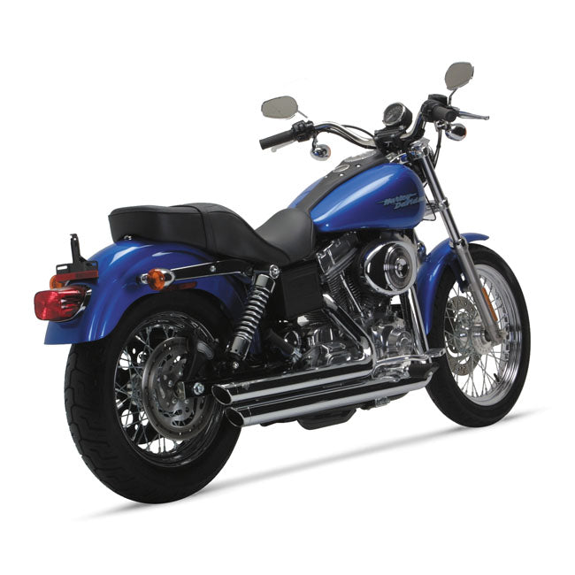 Vance & Hines, 2 1/2" big shots staggered — 91-05 Dyna (NU)