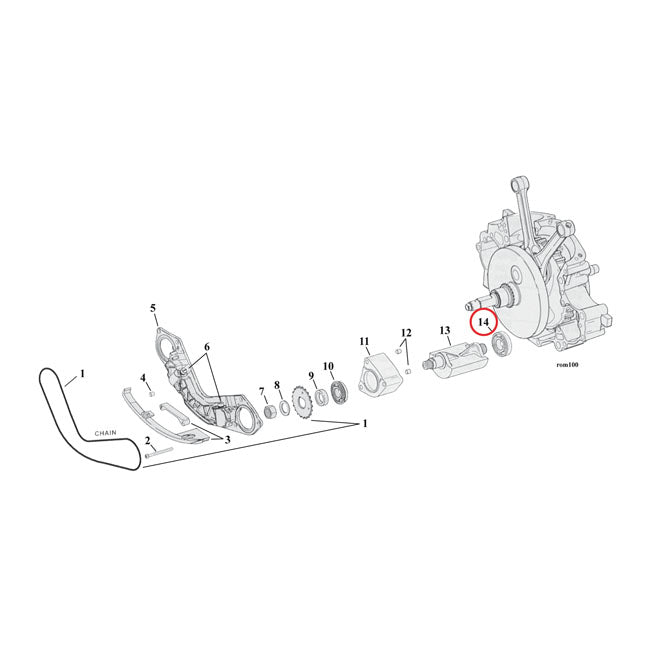 Inner bearing, balancers. left