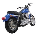 Vance & Hines, 2-1/2" big radius 2-2 exhaust. chrome — 91-05 Dyna (NU)