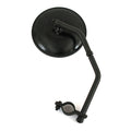 Reproduction sidevalve mirror. Black, long stem — 42-52 WLA/C military models