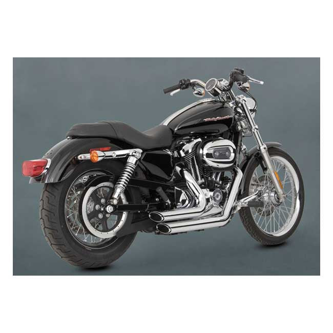 Vance & Hines, 2-1/2" shortshots staggered exh. chrome — 04-13 XL Sportster (NU)