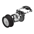 Vance & Hines, VO2 naked air cleaner kit — 91-22 XL Sportster (Excl. XR1200). With OEM round aftermarket air cleaner covers (NU)