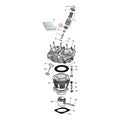 Lower valve spring collar set. steel. std — L81-84 Shovelhead (NU)
