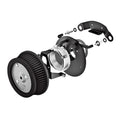 Vance & Hines, VO2 naked air cleaner kit — 16-17 Softail; 2017 FXDLS; 08-16 FLT/Touring; Trikes (NU). (e-throttle). (excl. CVO models)