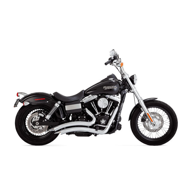 Vance & Hines, 2-1/2" big radius 2-2 exhaust. chrome — 06-09 Dyna (NU)